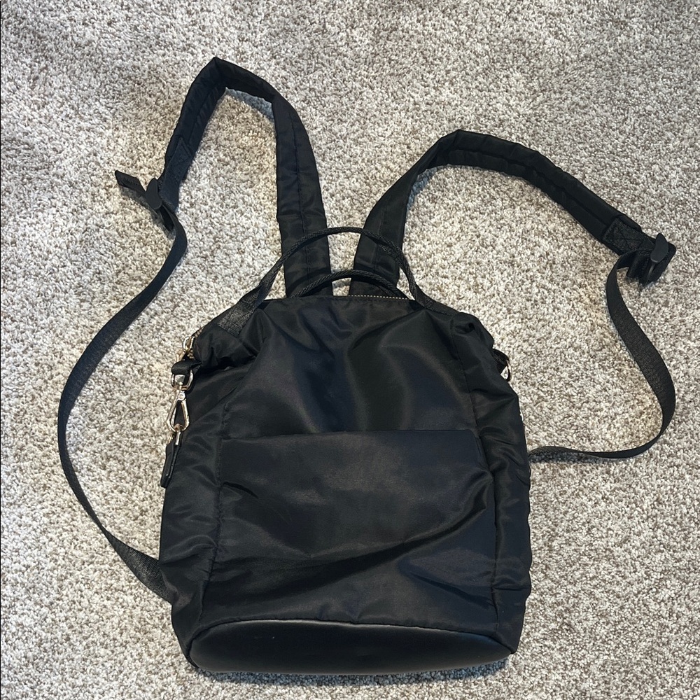 Stylish Black Mini Backpack for Women